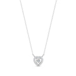 Load image into Gallery viewer, 0.17 Ct Round Cut Moissanite Women&#39;s Heart Necklace Pendant 14K Gold Plated
