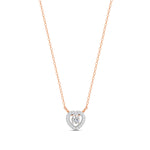 Load image into Gallery viewer, 0.17 Ct Round Cut Moissanite Women&#39;s Heart Necklace Pendant 14K Gold Plated
