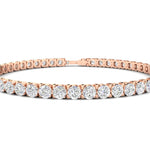 Load image into Gallery viewer, 7.50 Ct Round Cut Moissanite Tennis Bracelet 14K White Gold Plated
