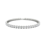 Load image into Gallery viewer, 7.50 Ct Round Cut Moissanite Tennis Bracelet 14K White Gold Plated
