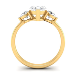 Load image into Gallery viewer, 2Ct Marquise Cut Moissanite Women&#39;s Engagement Ring 14K Yellow Gold Plated
