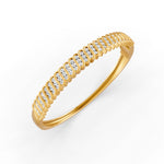 Load image into Gallery viewer, 1.90 Ct Round Cut Natural Moissanite Women&#39;s Bangle Bracelets 14K Gold Plated
