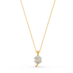 Load image into Gallery viewer, 3.21 Ct Heart Cut Moissanite Women&#39;s Heart Necklace Pendant 14K Gold Plated
