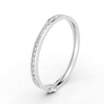 Load image into Gallery viewer, 5.50 Ct Round Cut Natural Moissanite Channel Set Bangle Bracelet 14K Gold Plated
