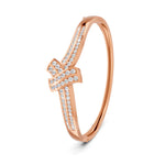 Load image into Gallery viewer, 1.50 Ct Round Cut Moissanite Women&#39;s Bangle Bracelet 14K Gold Plated
