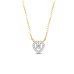 Load image into Gallery viewer, 0.17 Ct Round Cut Moissanite Women&#39;s Heart Necklace Pendant 14K Gold Plated
