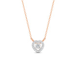 Load image into Gallery viewer, 0.17 Ct Round Cut Moissanite Women&#39;s Heart Necklace Pendant 14K Gold Plated
