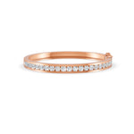 Load image into Gallery viewer, 5.50 Ct Round Cut Natural Moissanite Channel Set Bangle Bracelet 14K Gold Plated
