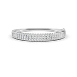 Load image into Gallery viewer, 1.90 Ct Round Cut Natural Moissanite Women&#39;s Bangle Bracelets 14K Gold Plated
