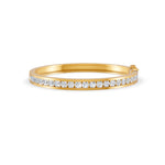Load image into Gallery viewer, 5.50 Ct Round Cut Natural Moissanite Channel Set Bangle Bracelet 14K Gold Plated
