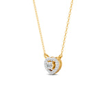 Load image into Gallery viewer, 0.17 Ct Round Cut Moissanite Women&#39;s Heart Necklace Pendant 14K Gold Plated
