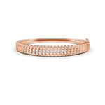 Load image into Gallery viewer, 1.90 Ct Round Cut Natural Moissanite Women&#39;s Bangle Bracelets 14K Gold Plated
