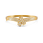 Load image into Gallery viewer, 1.50 Ct Round Cut Moissanite Women&#39;s Bangle Bracelet 14K Gold Plated

