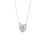 Load image into Gallery viewer, 0.17 Ct Round Cut Moissanite Women&#39;s Heart Necklace Pendant 14K Gold Plated
