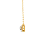 Load image into Gallery viewer, 0.30 Ct Round Cut Moissanite Women&#39;s Halo Necklace Pendant 14K Gold Plated
