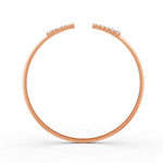 Load image into Gallery viewer, 0.15 Ct Round Cut Natural Moissanite Women&#39;s Bangle Bracelets 14K Gold Plated
