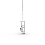 Load image into Gallery viewer, 0.50 Ct Round Cut Moissanite Women&#39;s Cluster Necklace Pendant 14K Gold Plated
