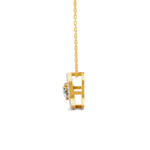 Load image into Gallery viewer, 0.56 Ct Round Cut Moissanite Women&#39;s Cluster Necklace Pendant 14K Gold Plated
