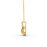 Load image into Gallery viewer, 0.50 Ct Round Cut Moissanite Women&#39;s Cluster Necklace Pendant 14K Gold Plated
