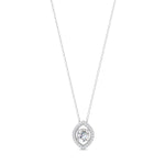 Load image into Gallery viewer, 0.56 Ct Round Cut Moissanite Women&#39;s Cluster Necklace Pendant 14K Gold Plated
