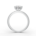 Load image into Gallery viewer, Heart Cut Real Moissanite 5 Prong Solitaire Ring 14K Gold Plated
