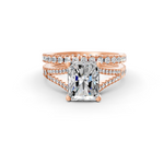 Load image into Gallery viewer, 3Ct Radiant Cut Moissanite Bridal Engagement Ring 14K Gold Plated
