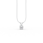 Load image into Gallery viewer, Round Cut Moissanite Solitaire Pendant 14K Gold Plated
