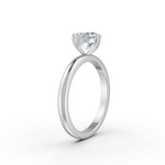 Load image into Gallery viewer, Cushion Cut Real Moissanite Clow Prong Solitaire Ring 14K Gold Plated
