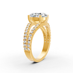 Load image into Gallery viewer, 3.50Ct Oval Cut Moissanite Women Engagement Ring 14K Gold Plated
