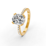 Load image into Gallery viewer, 2.50Ct Oval Cut Moissanite Women Engagement Ring 14K Gold Plated
