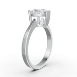 Load image into Gallery viewer, Pear Cut Real Moissanite 3 Prong Solitaire Ring 14K Gold Plated
