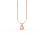 Load image into Gallery viewer, Round Cut Moissanite Solitaire Pendant 14K Gold Plated
