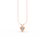 Load image into Gallery viewer, Heart Cut Moissanite Solitaire Pendant 14K Gold Plated
