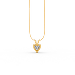 Load image into Gallery viewer, Heart Cut Moissanite Solitaire Pendant 14K Gold Plated
