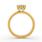 Load image into Gallery viewer, Cushion Cut Real Moissanite Double Prong Solitaire Ring 14K Gold Plated
