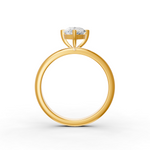 Load image into Gallery viewer, Pear Cut Real Moissanite Claw Prong Solitaire Ring 14K Gold Plated
