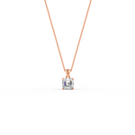 Load image into Gallery viewer, Asscher Cut Moissanite Solitaire Pendant in 14K Gold Plated
