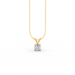 Load image into Gallery viewer, Round Cut Moissanite Solitaire Pendant 14K Gold Plated
