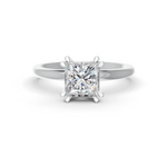 Load image into Gallery viewer, Prince Cut Real Moissanite Double 4 Prong Solitaire Ring 14K Gold Plated
