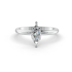 Load image into Gallery viewer, Marquise Cut Real Moissanite 2 Prong Solitaire Ring 14K Gold Plated
