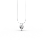 Load image into Gallery viewer, Heart Cut Moissanite Solitaire Pendant 14K Gold Plated
