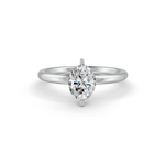 Load image into Gallery viewer, Oval Cut Real Moissanite 2 Prong Solitaire Ring 14K Gold Plated
