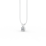 Load image into Gallery viewer, Round Cut Moissanite Solitaire Pendant 14K Gold Plated
