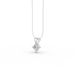 Load image into Gallery viewer, Princess Cut Moissanite Solitaire Pendant 14K Gold Plated
