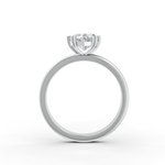 Load image into Gallery viewer, Heart Cut Real Moissanite 4 Prong Solitaire Ring 14K Gold Plated
