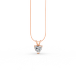 Load image into Gallery viewer, Heart Cut Moissanite Solitaire Pendant 14K Gold Plated
