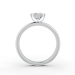 Load image into Gallery viewer, Cushion Cut Real Moissanite Bezel Set Solitaire Ring 14K Gold Plated
