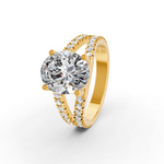 Load image into Gallery viewer, 3.50Ct Oval Cut Moissanite Women Engagement Ring 14K Gold Plated
