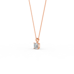 Load image into Gallery viewer, Asscher Cut Moissanite Solitaire Pendant in 14K Gold Plated
