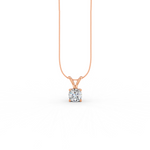 Load image into Gallery viewer, Round Cut Moissanite Solitaire Pendant 14K Gold Plated
